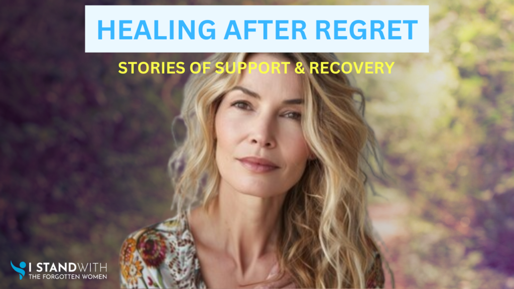 Heather and Michelle sharing their stories of abortion regret and healing